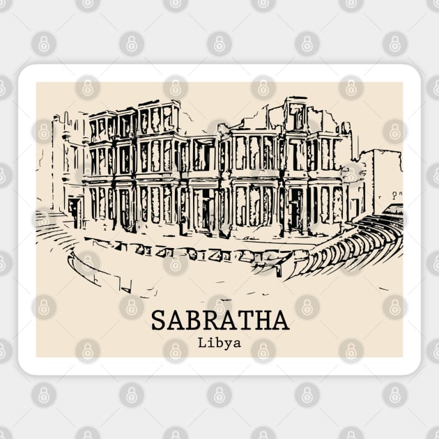 Sabratha - Libya Magnet by Lakeric